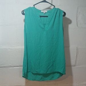 Chaus Teal Sleeveless Blouse